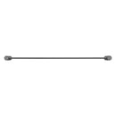 Bella Vista Mica Fluted Gun Metal Double Towel Rail - 800mm