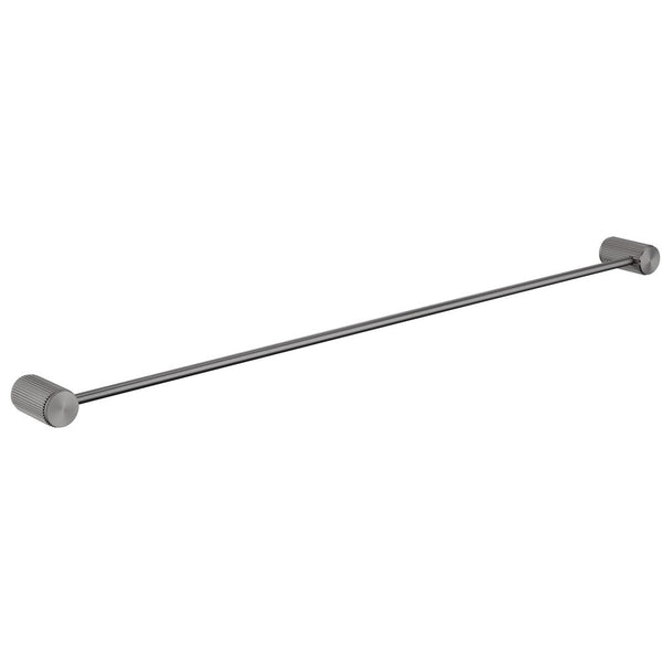 Bella Vista Mica Fluted Gun Metal Single Towel Rail - 800mm