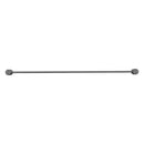Bella Vista Mica Fluted Gun Metal Single Towel Rail - 800mm