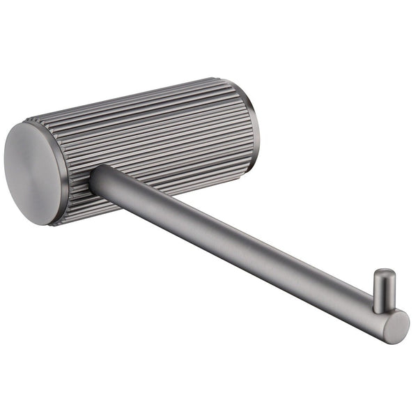 Bella Vista Mica Fluted Gun Metal Toilet Paper Holder