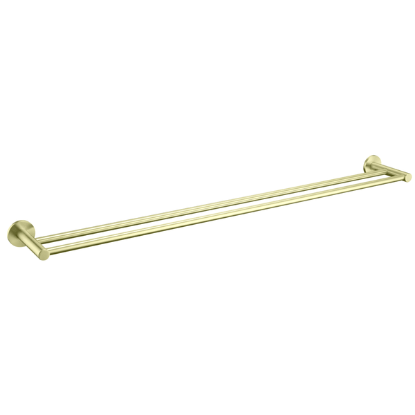 Bella Vista Mica French Gold Double Towel Rail - 800mm