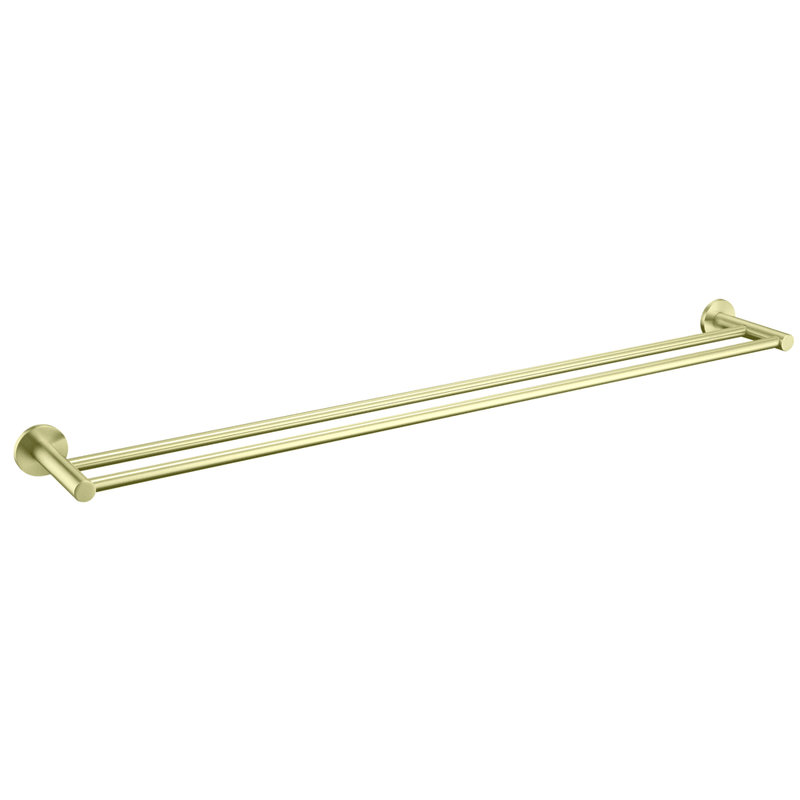 Bella Vista Mica French Gold Double Towel Rail - 800mm