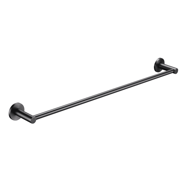 Bella Vista Mica Gun Metal Single Towel Rail - 600mm