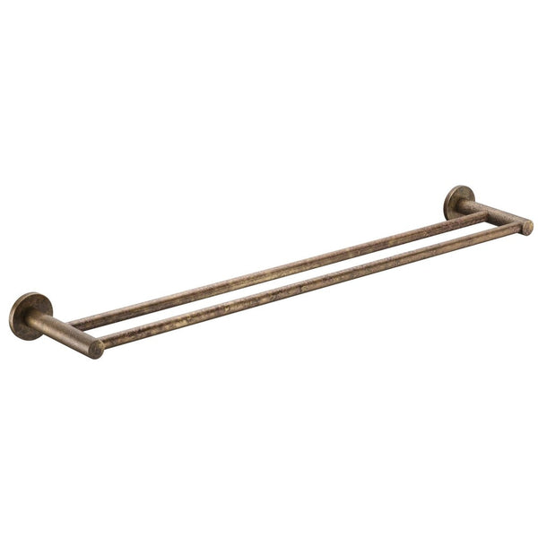 Bella Vista Mica LVB Living Brass Double Towel Rail - 800mm