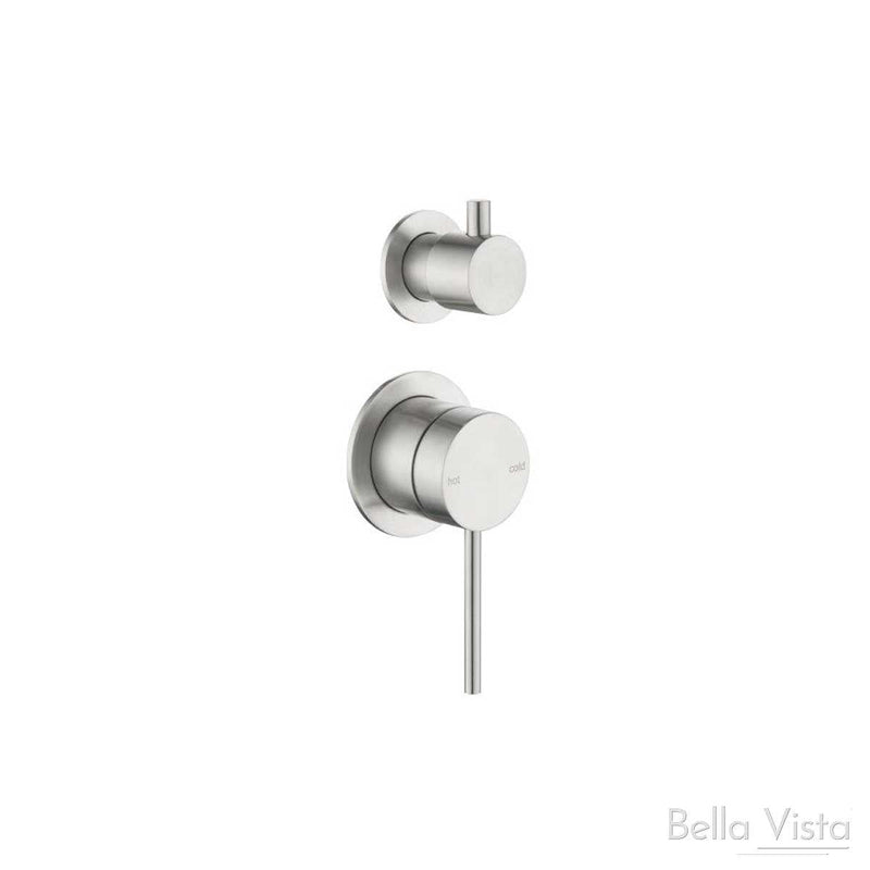 Bella Vista Mica Shower mixer with Diverter - Chrome, Black, Brushed Nickel, Gunmetal, French Gold