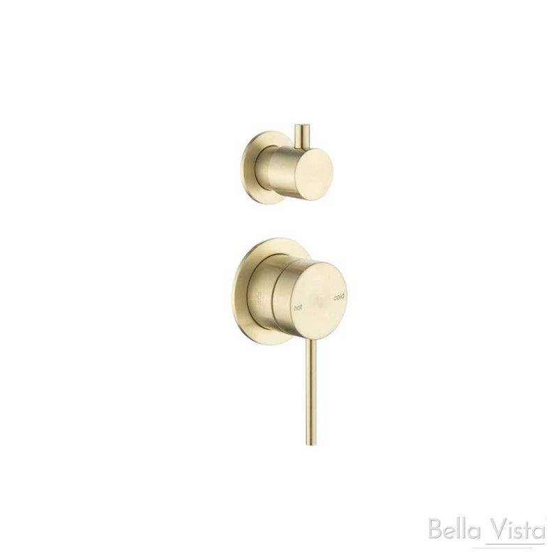 Bella Vista Mica Shower mixer with Diverter - Chrome, Black, Brushed Nickel, Gunmetal, French Gold