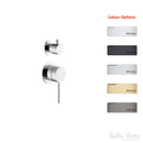 Bella Vista Mica Shower mixer with Diverter - Chrome, Black, Brushed Nickel, Gunmetal, French Gold