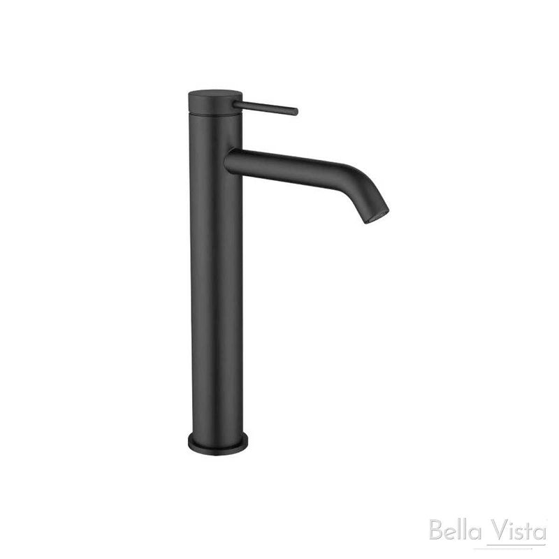 Bella Vista Mica Tall Basin Mixer - Chrome, Black, Brushed Nickel, Gunmetal, French Gold