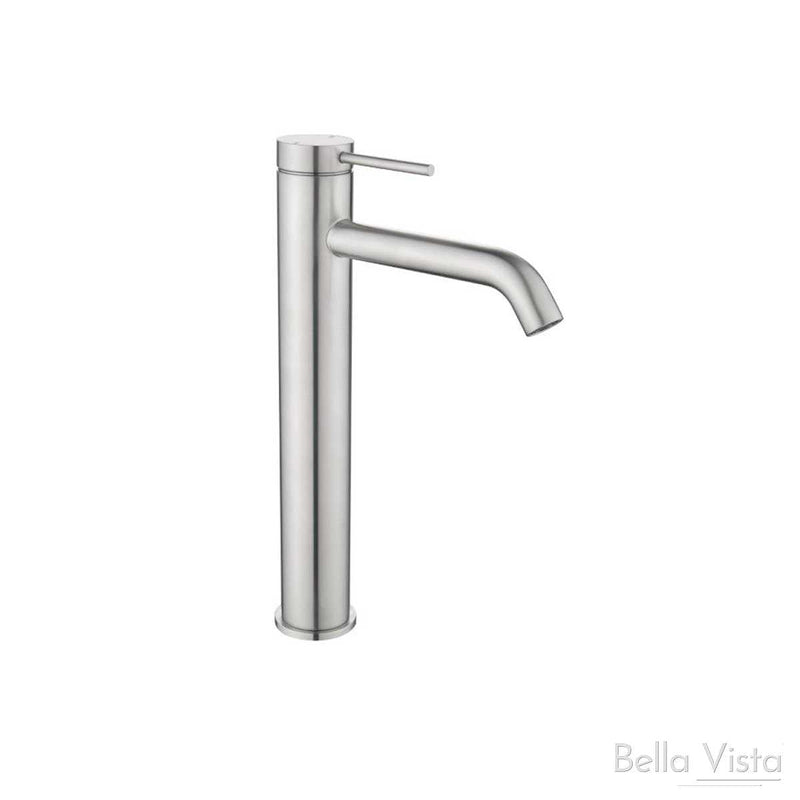 Bella Vista Mica Tall Basin Mixer - Chrome, Black, Brushed Nickel, Gunmetal, French Gold