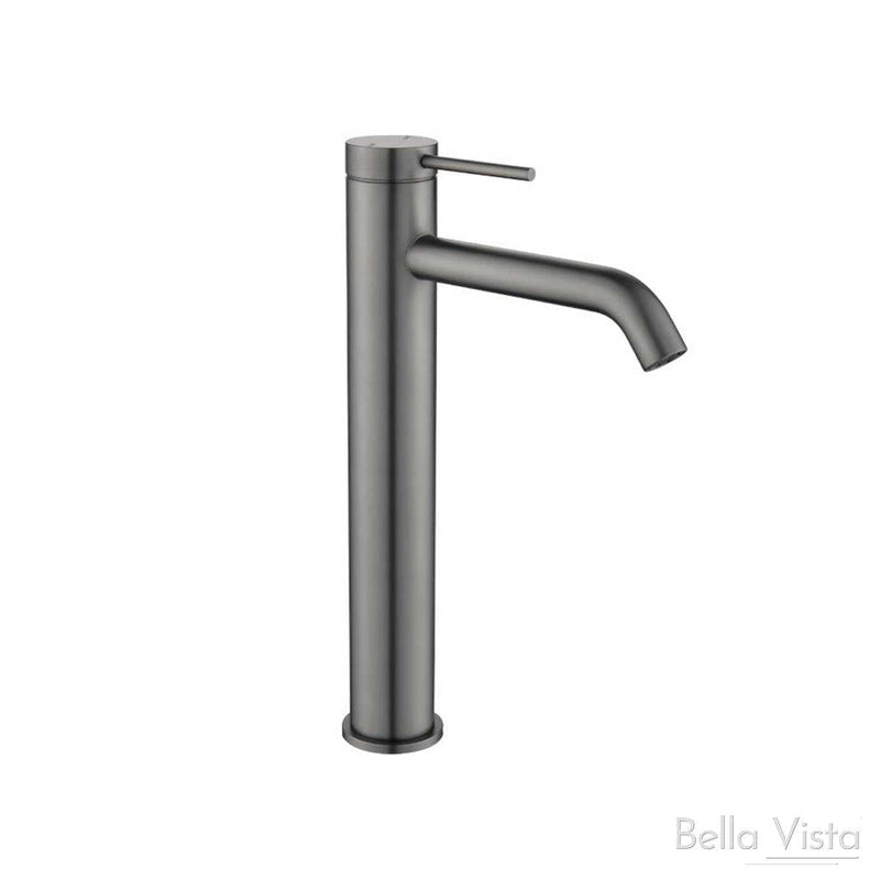 Bella Vista Mica Tall Basin Mixer - Chrome, Black, Brushed Nickel, Gunmetal, French Gold