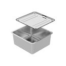 ABEY LAGO SINGLE BOWL KITCHEN SINK STAINLESS STEEL 420MM