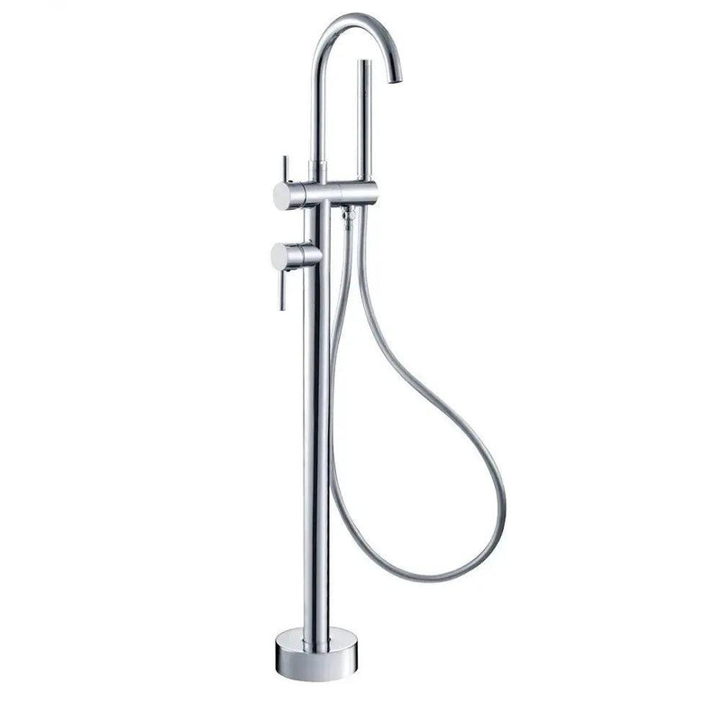 NERO Mecca Round Freestanding Mixer With Hand Shower