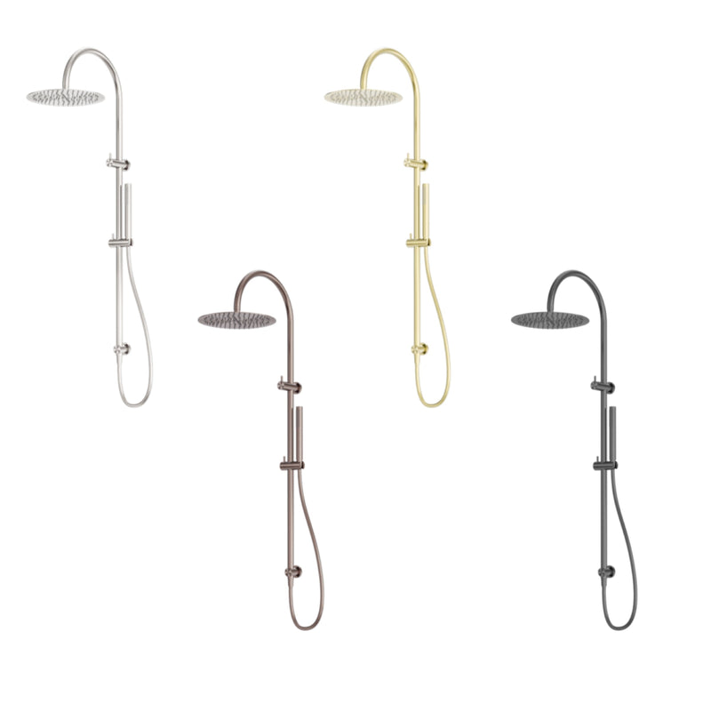 NERO ZEN TWIN SHOWER BRUSHED GOLD