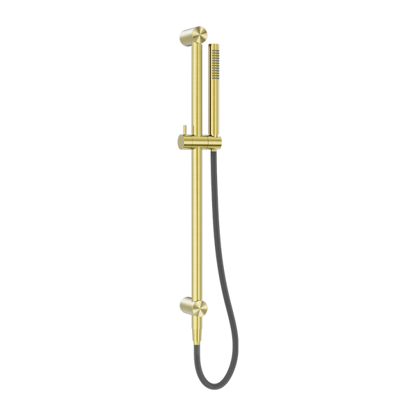 NERO ZEN SHOWER RAIL WITH OUTDOOR SHOWER HOSE BRUSHED GOLD