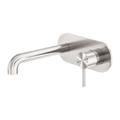 NERO Zen SS316L Wall Basin/Bath Mixer 185mm/230mm Spout