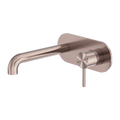 NERO Zen SS316L Wall Basin/Bath Mixer 185mm/230mm Spout