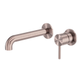 NERO Zen SS316L Wall Basin/Bath Mixer Seperate Back Plate 185mm/230mm Spout