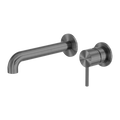 NERO Zen SS316L Wall Basin/Bath Mixer Seperate Back Plate 185mm/230mm Spout