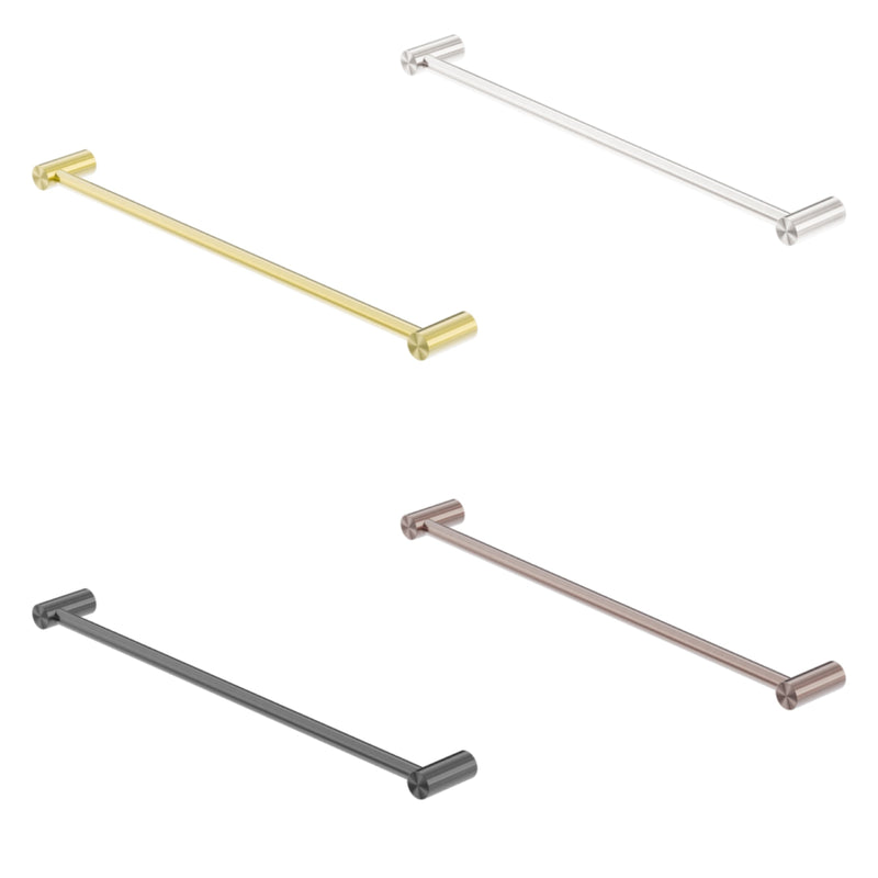 NERO ZEN NON-HEATED SINGLE TOWEL RAIL GRAPHITE (AVAILABLE IN 600MM AND 800MM)