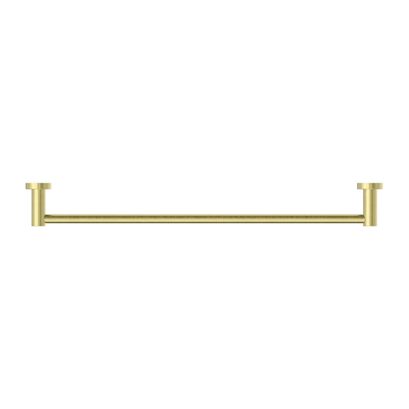 NERO MECCA SINGLE NON-HEATED TOWEL RAIL BRUSHED GOLD (AVAILABLE IN 600MM AND 800MM)