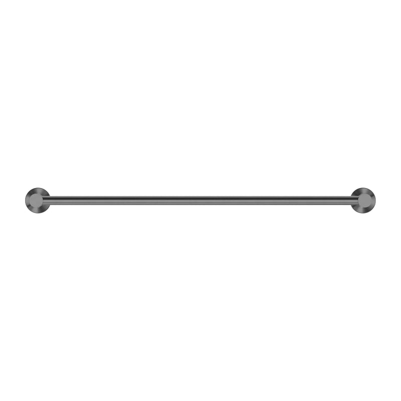 NERO MECCA SINGLE NON-HEATED TOWEL RAIL GUN METAL (AVAILABLE IN 600MM AND 800MM)