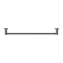 NERO MECCA SINGLE NON-HEATED TOWEL RAIL GUN METAL (AVAILABLE IN 600MM AND 800MM)