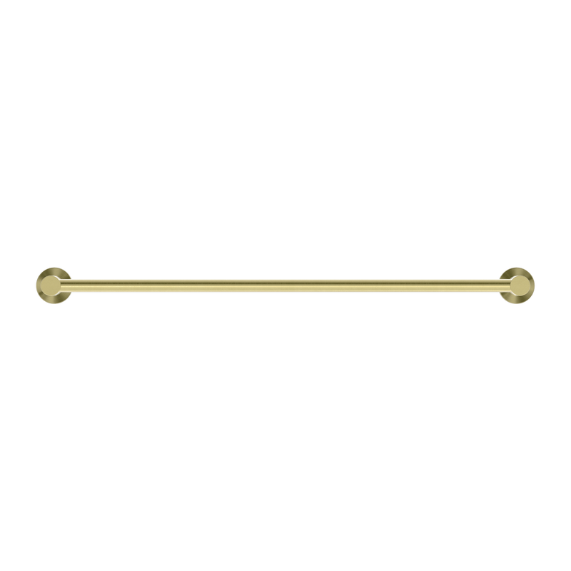NERO MECCA DOUBLE NON-HEATED TOWEL RAIL BRUSHED GOLD (AVAILABLE IN 600MM AND 800MM)