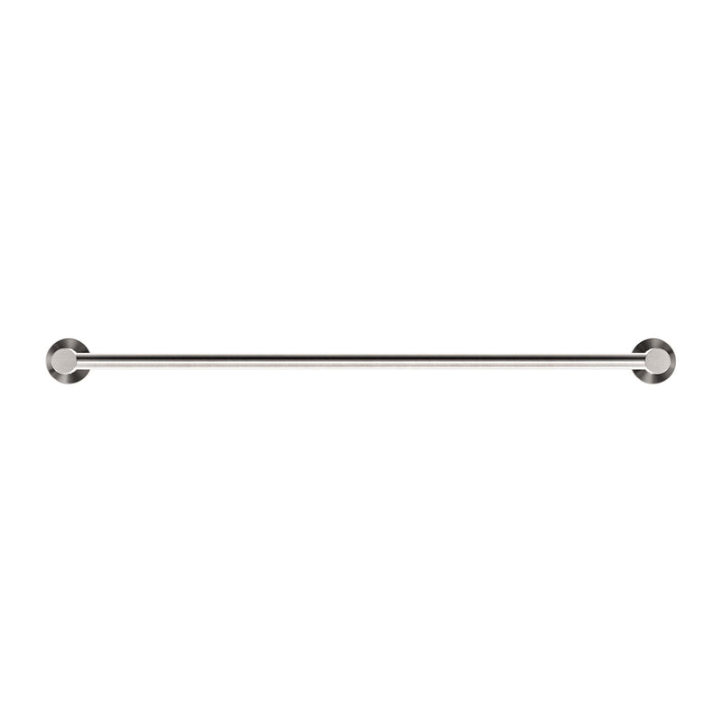 NERO MECCA DOUBLE NON-HEATED TOWEL RAIL BRUSHED NICKEL (AVAILABLE IN 600MM AND 800MM)