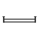 NERO MECCA DOUBLE NON-HEATED TOWEL RAIL MATTE BLACK (AVAILABLE IN 600MM AND 800MM)