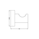 NERO MECCA ROBE HOOK BRUSHED NICKEL