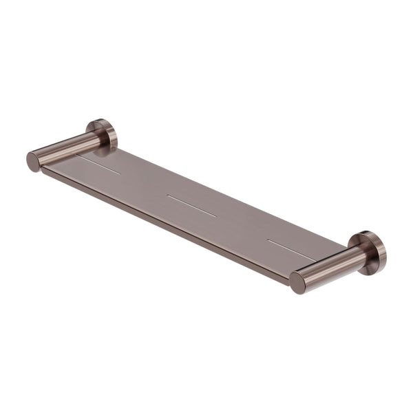 NERO MECCA METAL SHOWER SHELF BRUSHED BRONZE