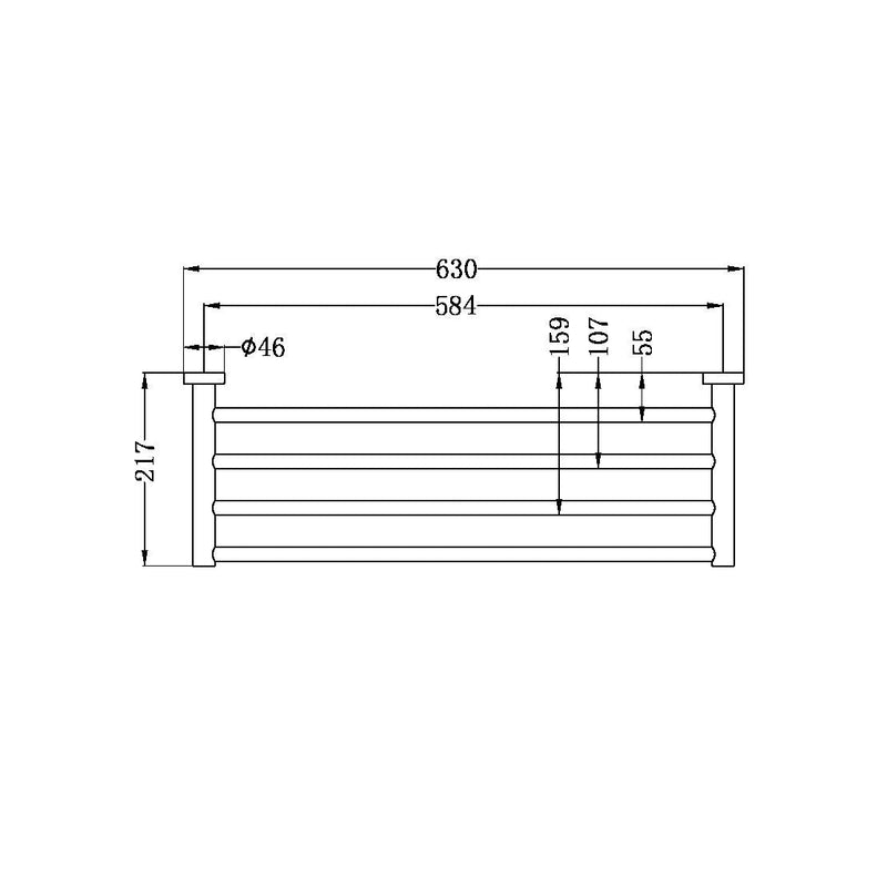 NERO MECCA TOWEL RACK MATTE WHITE