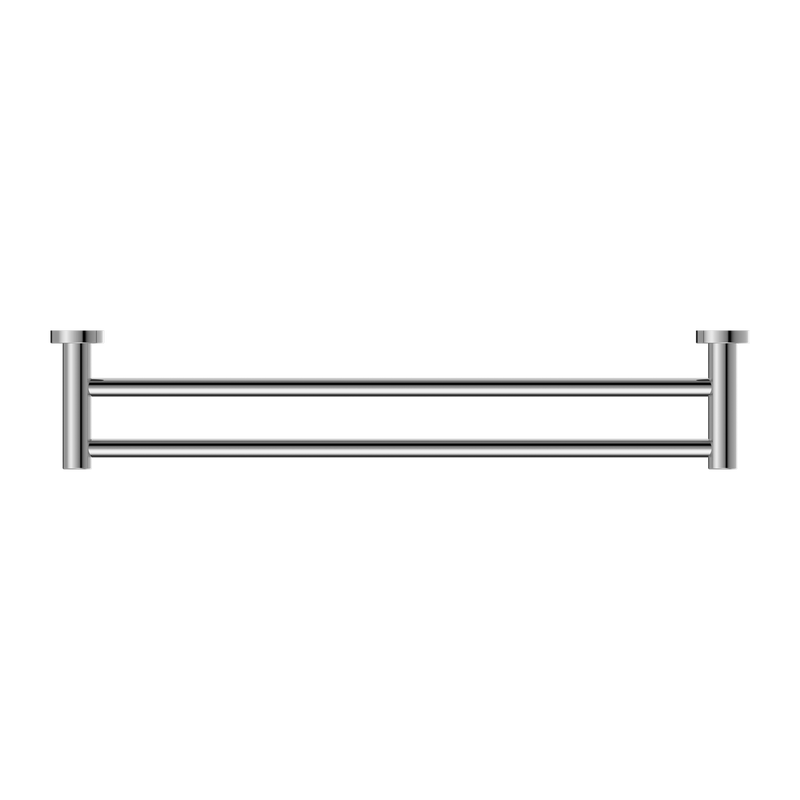 NERO CLASSIC NON-HEATED DOUBLE TOWEL RAIL CHROME (AVAILABLE IN 600MM AND 800MM)