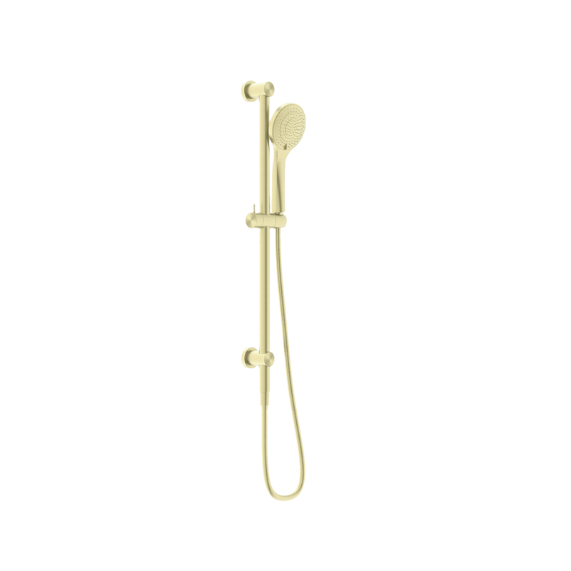 NERO MECCA SHOWER RAIL WITH AIR SHOWER BRUSHED GOLD