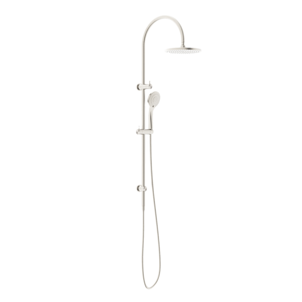 NERO MECCA TWIN SHOWER WITH AIR SHOWER BRUSHED NICKEL