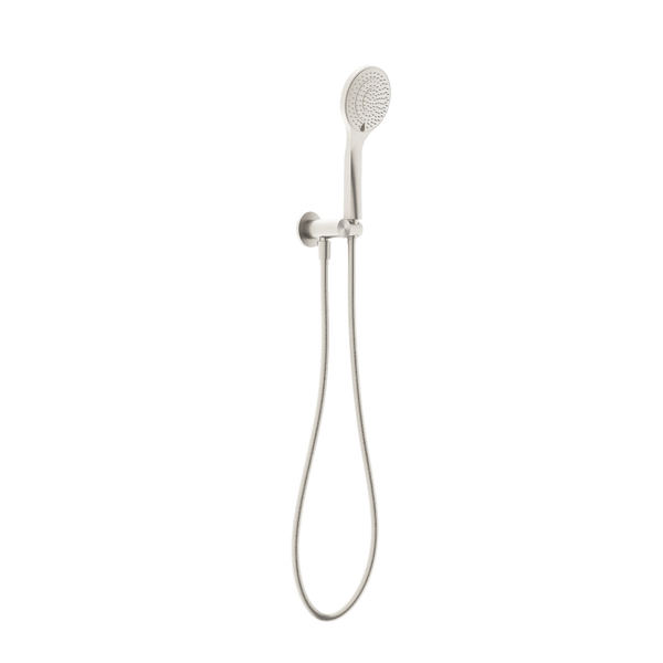 NERO MECCA SHOWER ON BRACKET WITH AIR SHOWER BRUSHED NICKEL
