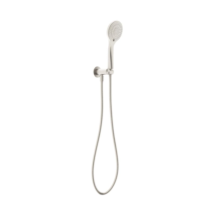 NERO MECCA SHOWER ON BRACKET WITH AIR SHOWER BRUSHED NICKEL