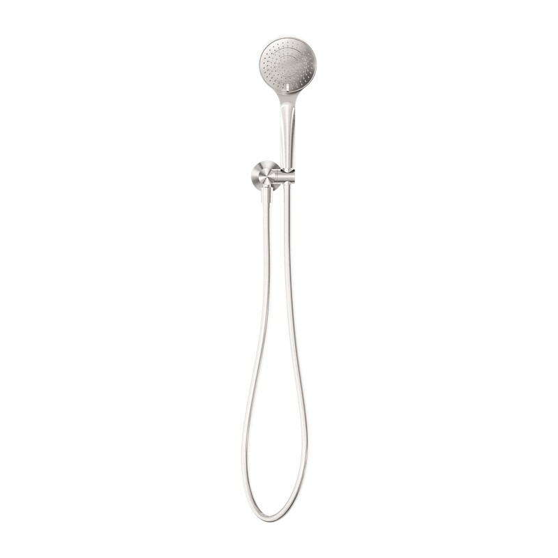 NERO MECCA SHOWER ON BRACKET WITH AIR SHOWER BRUSHED NICKEL