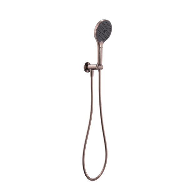 NERO MECCA SHOWER ON BRACKET WITH AIR SHOWER II BRUSHED BRONZE