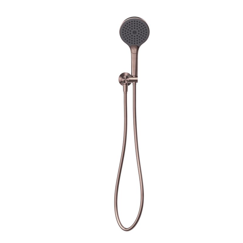 NERO MECCA SHOWER ON BRACKET WITH AIR SHOWER II BRUSHED BRONZE