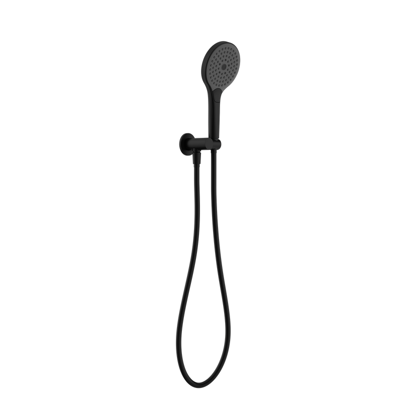 NERO MECCA SHOWER ON BRACKET WITH AIR SHOWER II MATTE BLACK