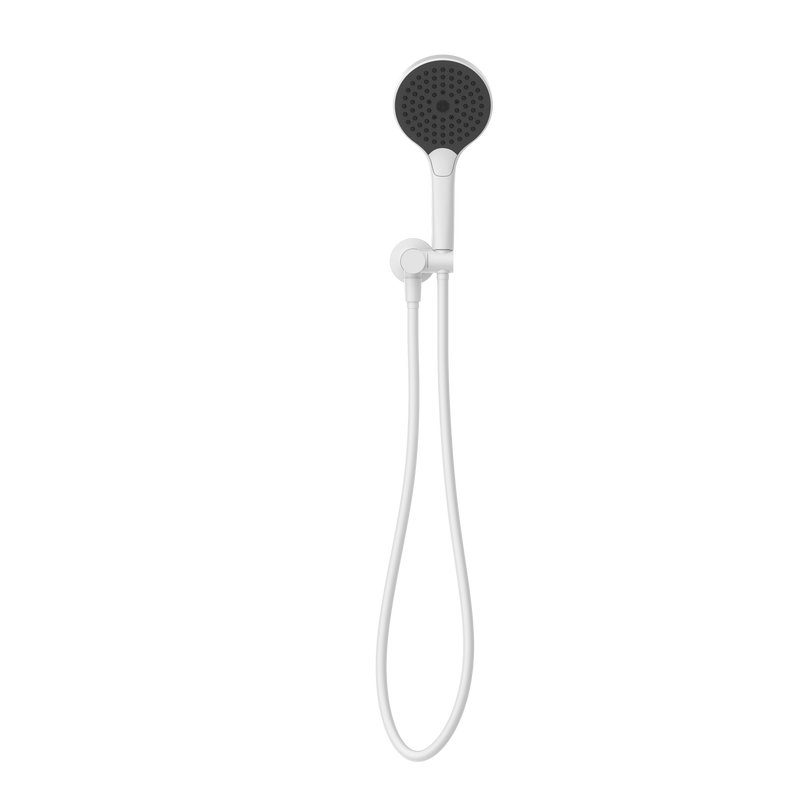 NERO MECCA SHOWER ON BRACKET WITH AIR SHOWER II MATTE WHITE