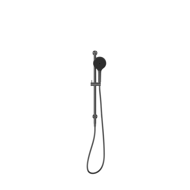 NERO MECCA SHOWER RAIL WITH AIR SHOWER II GUN METAL