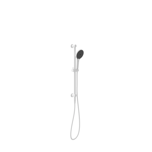 NERO MECCA SHOWER RAIL WITH AIR SHOWER II MATTE WHITE