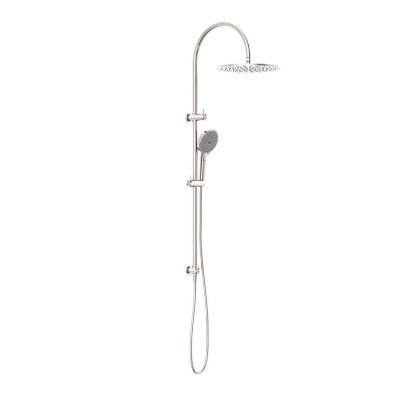 NERO MECCA TWIN SHOWER WITH AIR SHOWER II BRUSHED NICKEL