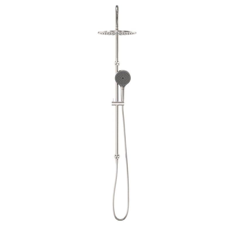 NERO MECCA TWIN SHOWER WITH AIR SHOWER II BRUSHED NICKEL