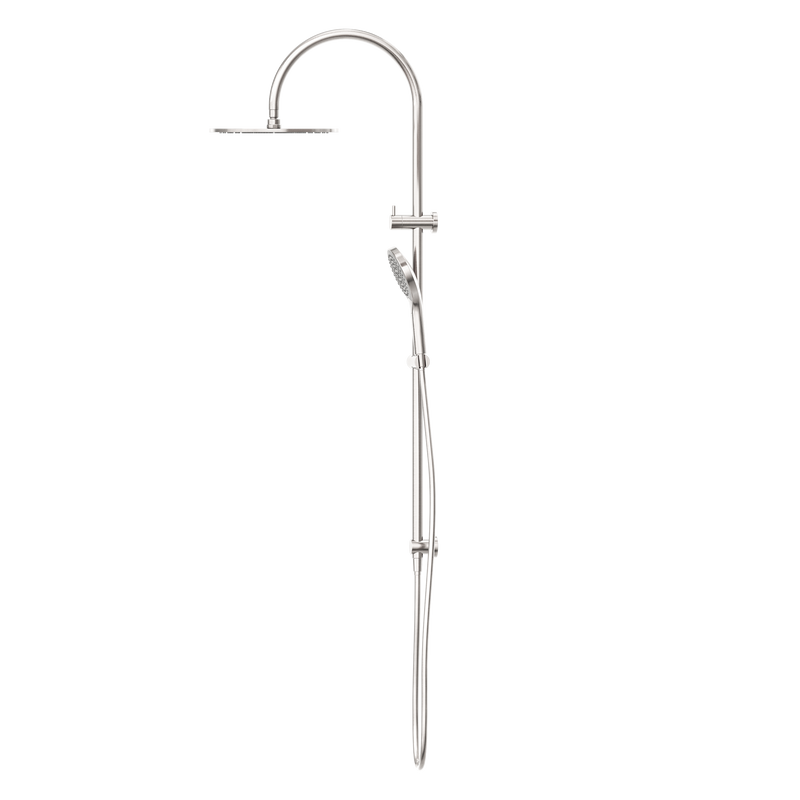 NERO MECCA TWIN SHOWER WITH AIR SHOWER II BRUSHED NICKEL