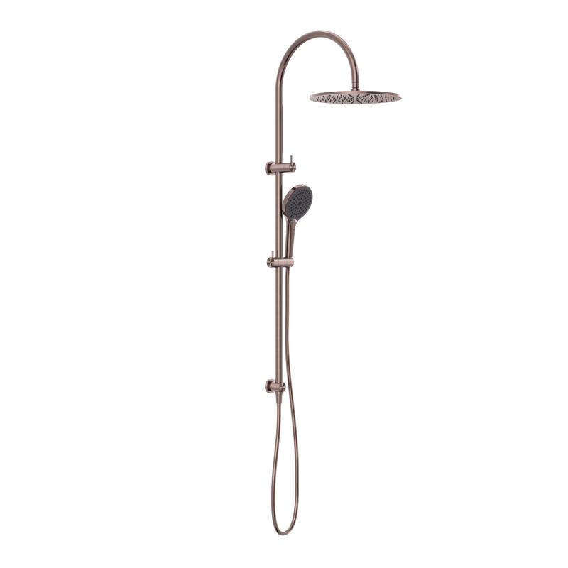 NERO MECCA TWIN SHOWER WITH AIR SHOWER II BRUSHED BRONZE