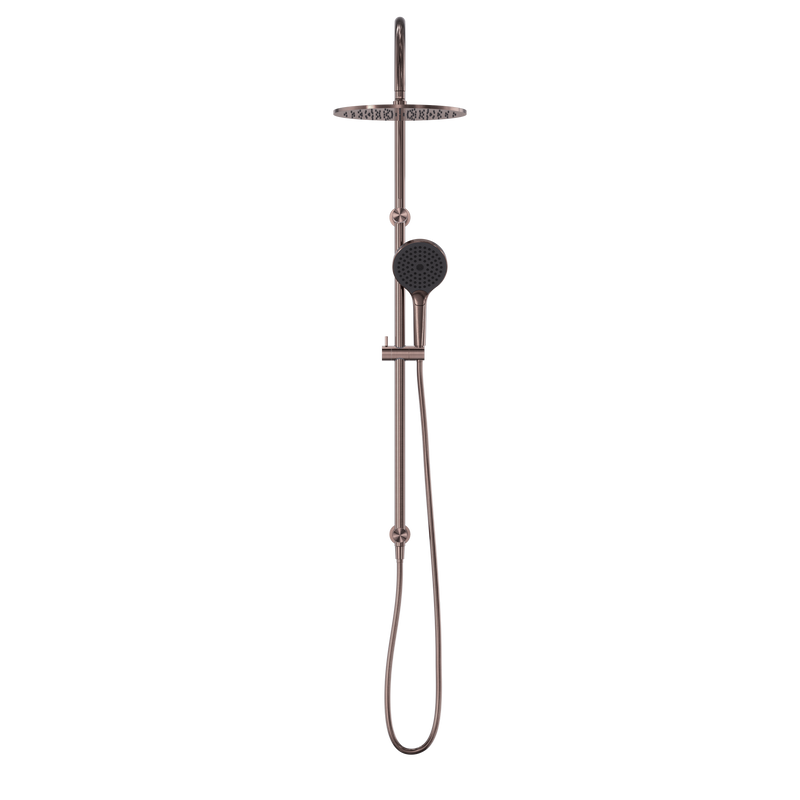 NERO MECCA TWIN SHOWER WITH AIR SHOWER II BRUSHED BRONZE