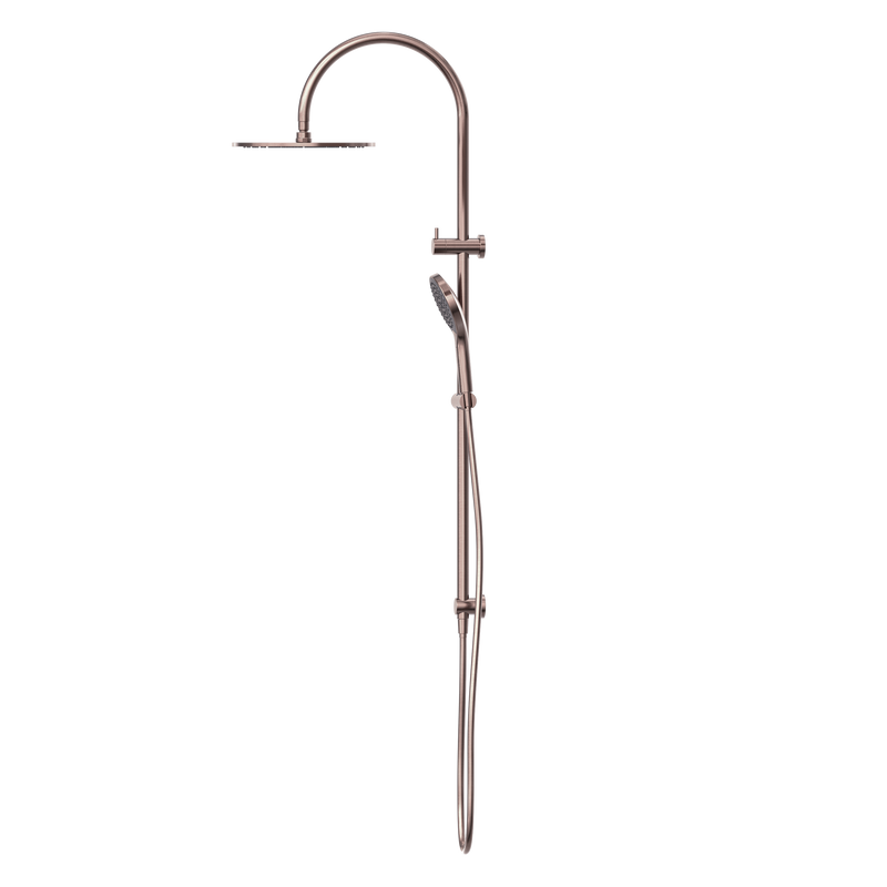 NERO MECCA TWIN SHOWER WITH AIR SHOWER II BRUSHED BRONZE